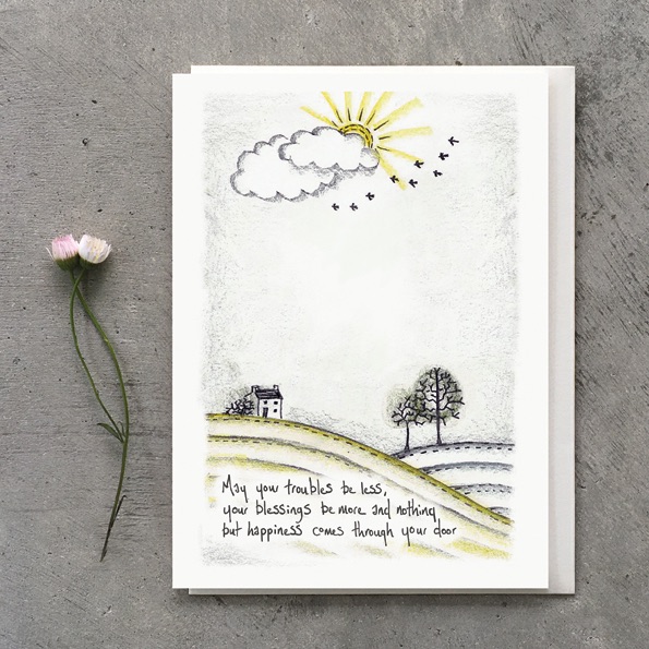 GREETINGS CARD | Encouragement|  May your troubles be less