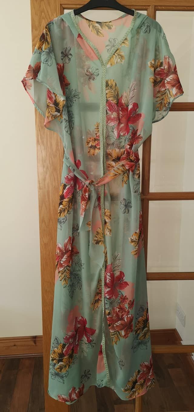 Kaftan-Chiffon dressing gown