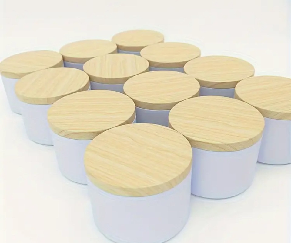 Candle White Tin 185g
