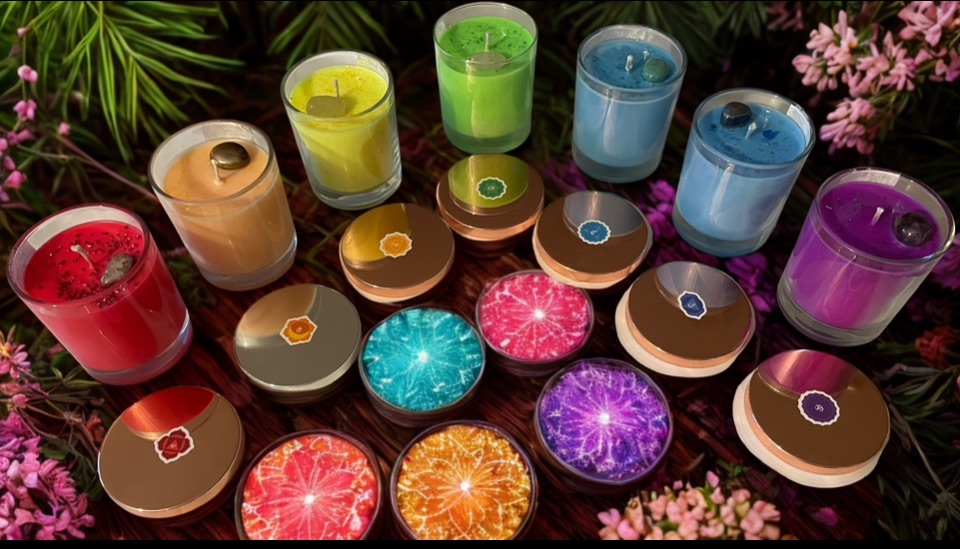 Reiki Crystal Charged Energy Candles