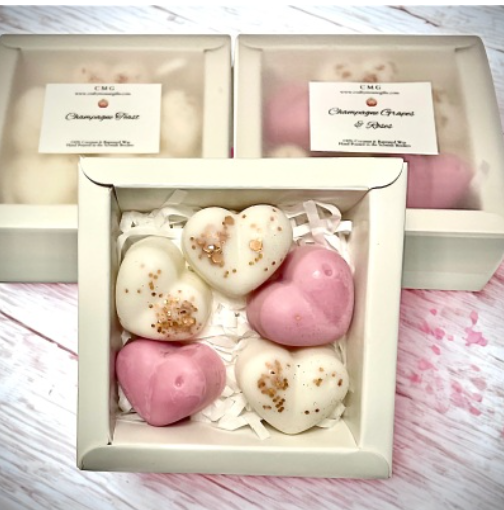 Wax Melts 5 Hearts in a Box