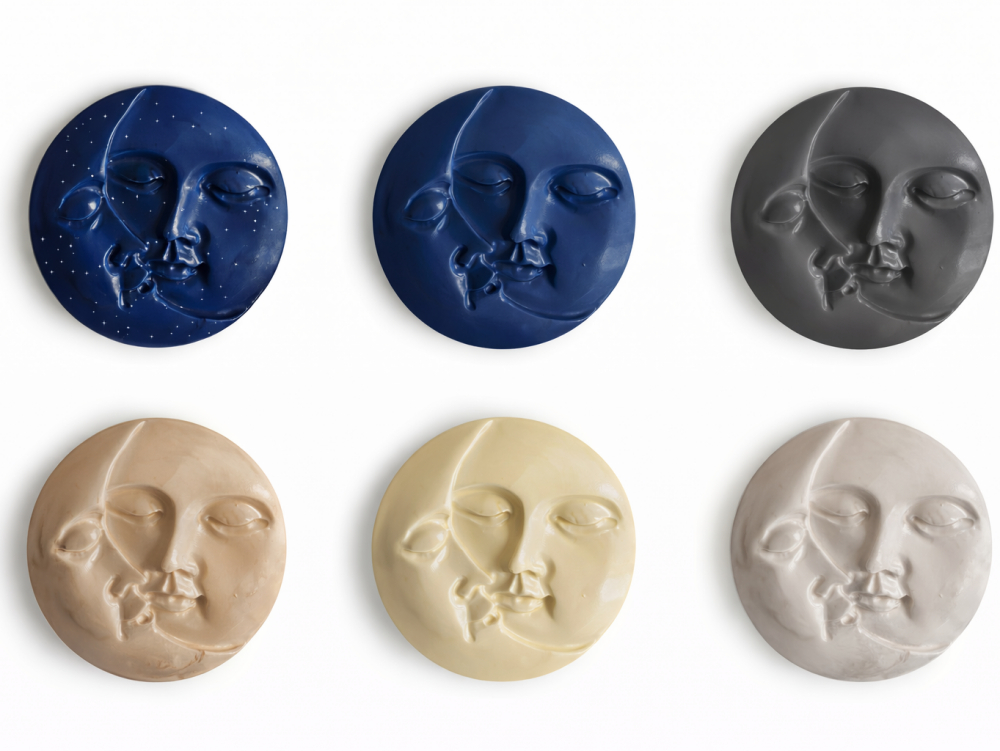 Moon Face Fridge Magnets