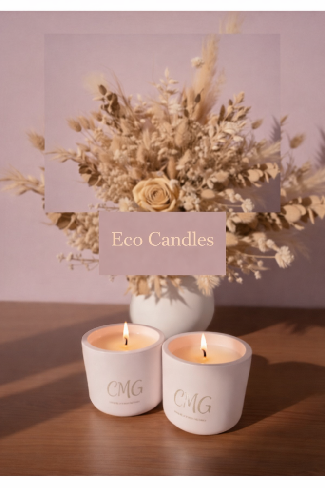 Eco-Friendly Jesmonite Candle