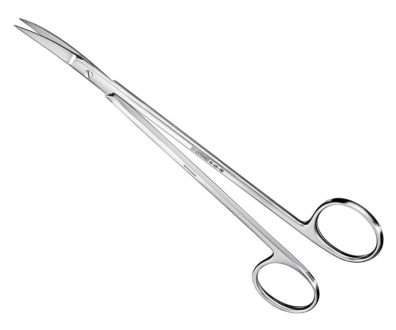 KELLY, suture-/gum scissors, 18 cm, cvd. - 03-631-180