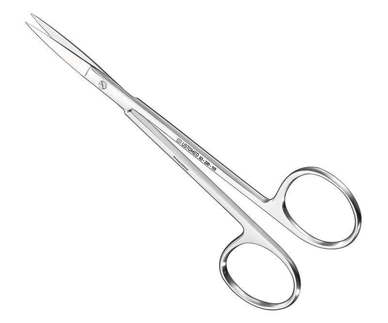 Suture-/gum scissors, 11, 5 cm, straight - 03-320-115