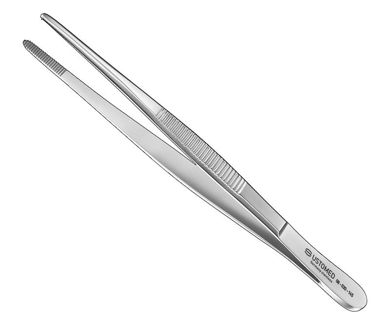 Dissecting forceps, 14, 5cm, str., standard - 08-020-145