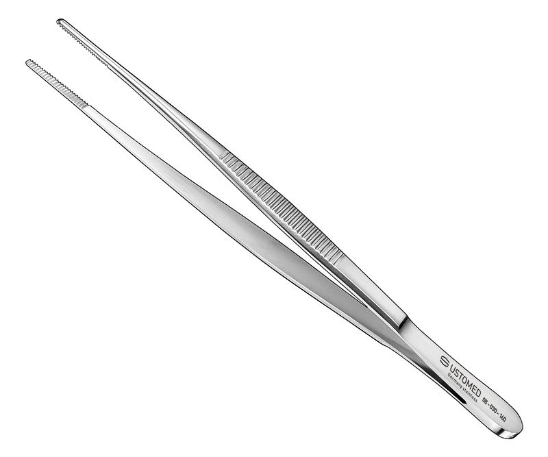 Dissecting forceps, 16 cm, str., delicate - 08-030-160