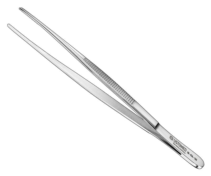 Dissecting forceps, 16 cm, cross-serrated - 08-036-160