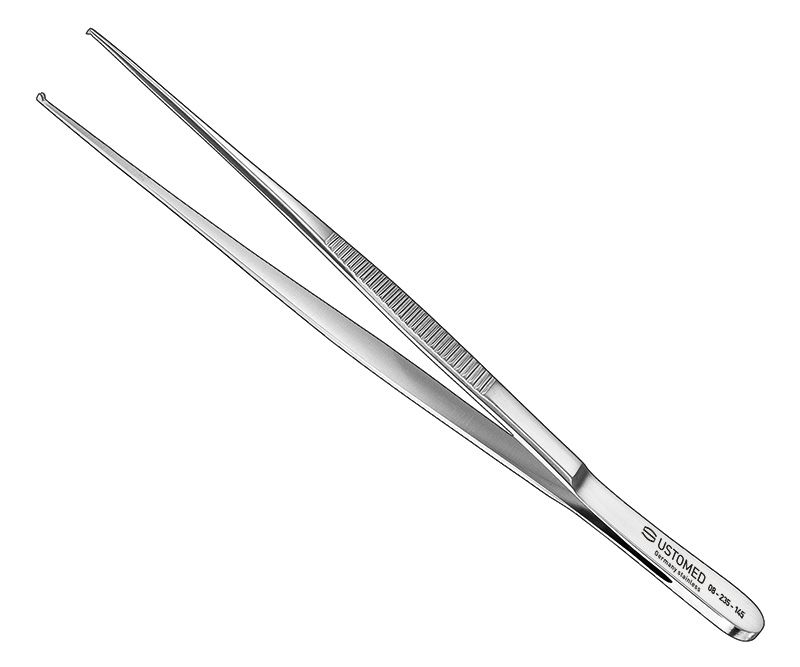 Tissue forceps, 14, 5cm, str., 1x2t., v.delic - 08-235-145