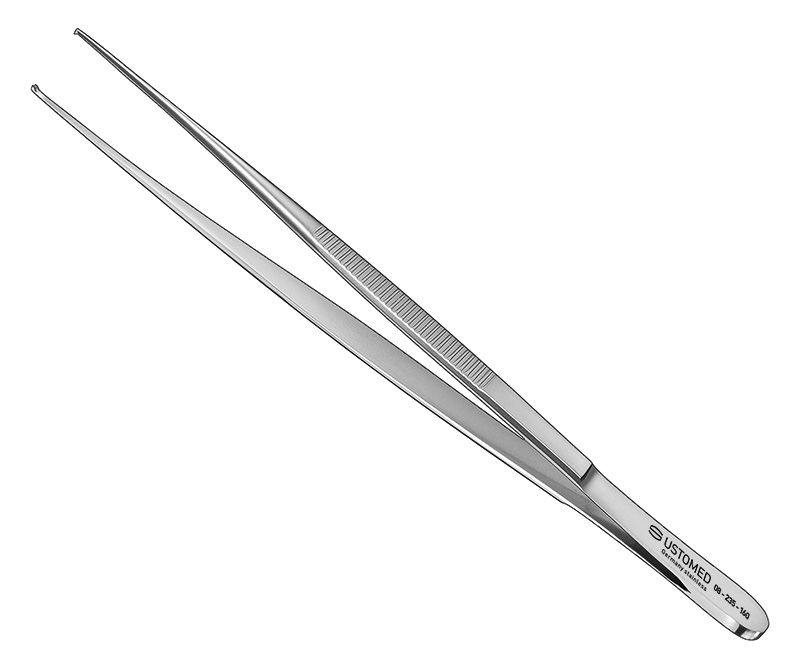 Tissue forceps, 16cm, str., 1x2 t., v.delic. - 08-235-160