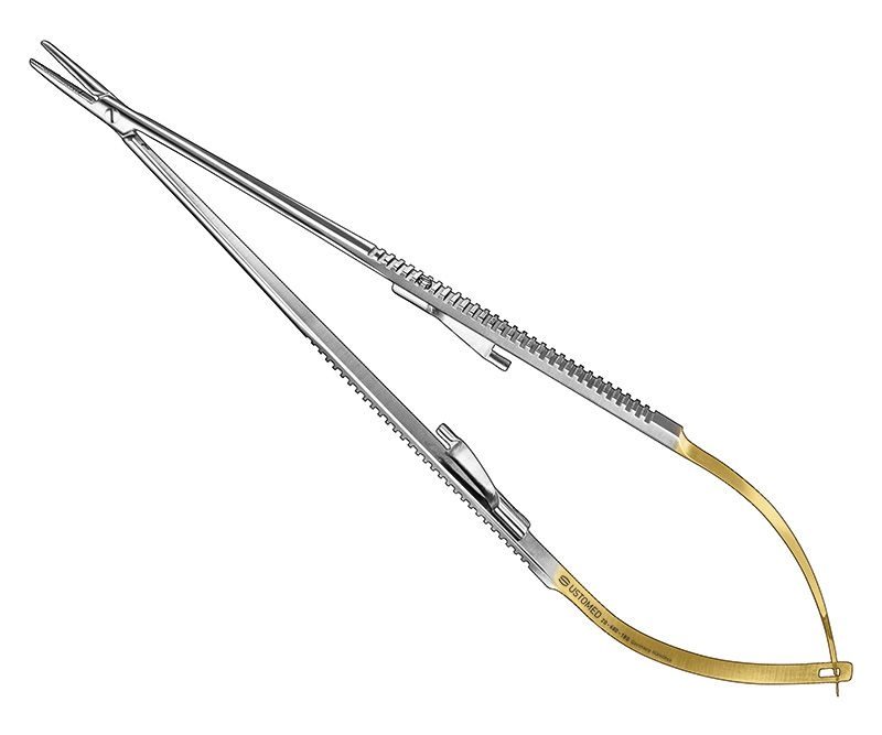 CASTROVIEJO, needle holder, 18 cm, str., TC - 20-680-180