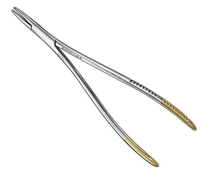 TOENNIS, needle holder, 18 cm, TC - 20-398-180