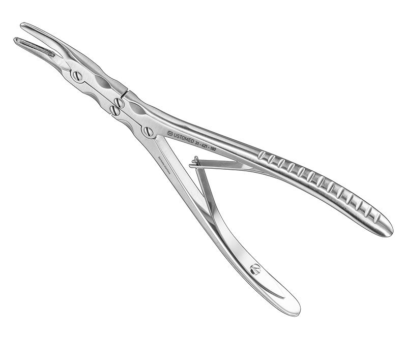 BEYER, bone rongeur, 18 cm, curved - 31-421-180