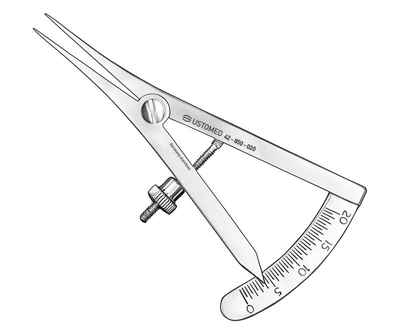 CASTROVIEJO, caliper, 20 mm, straight - 42-850-020