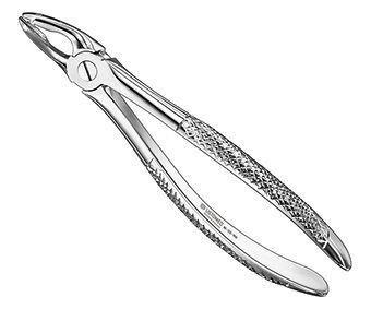 Extract.forceps, engl.patt., sz.35, nonslip - 80-335-000 HP