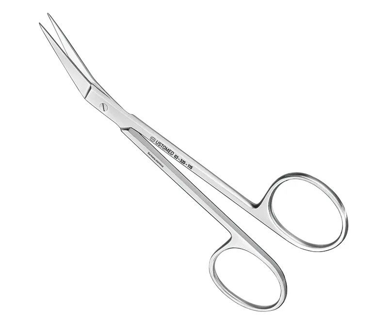 Suture-/gum scissors, 11, 5 cm, angled - 03-325-115