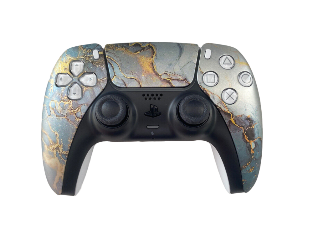 PlayStation 5 PS5 DualSense Custom Controller - Gold Marble