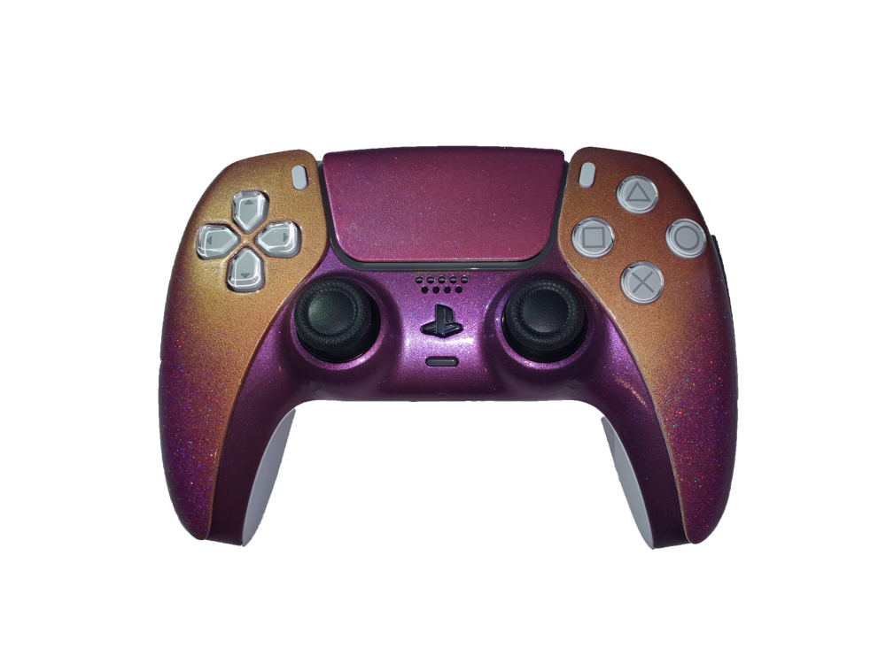 PS5 DualSense Custom Controller - Purple Holographic Fade