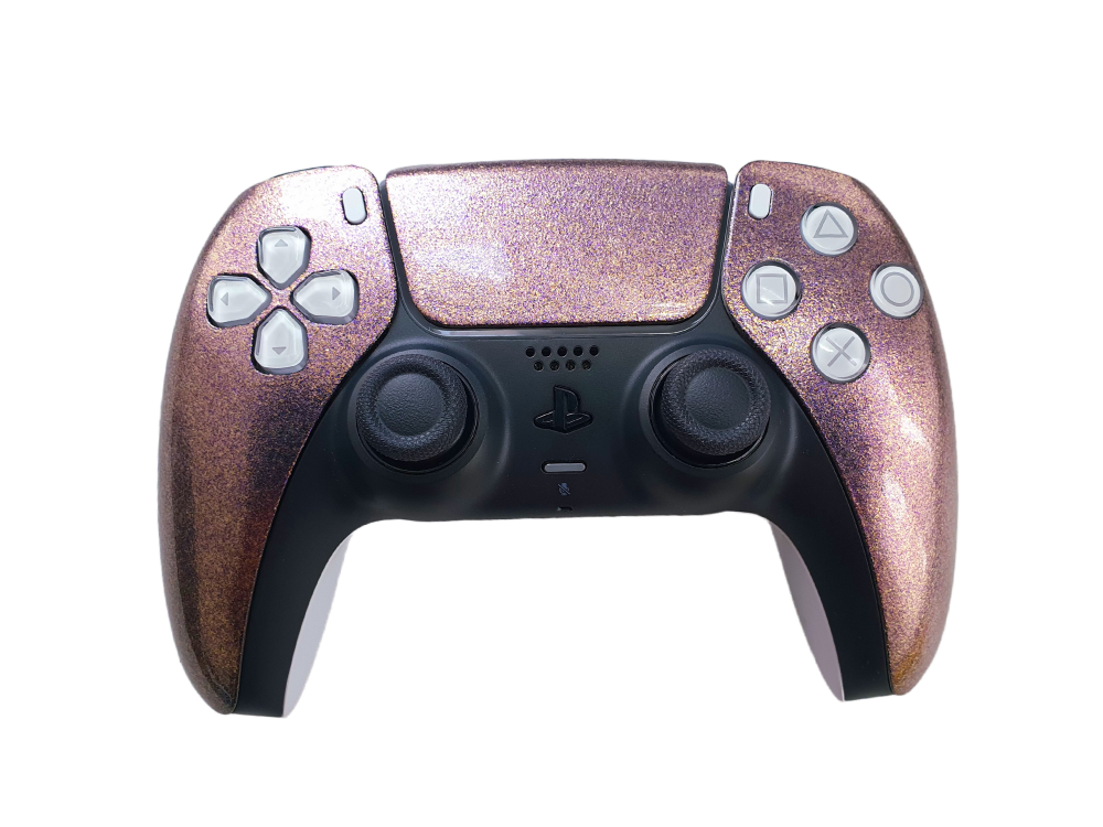 PS5 DualSense Custom Controller - Purple Gold Flakes