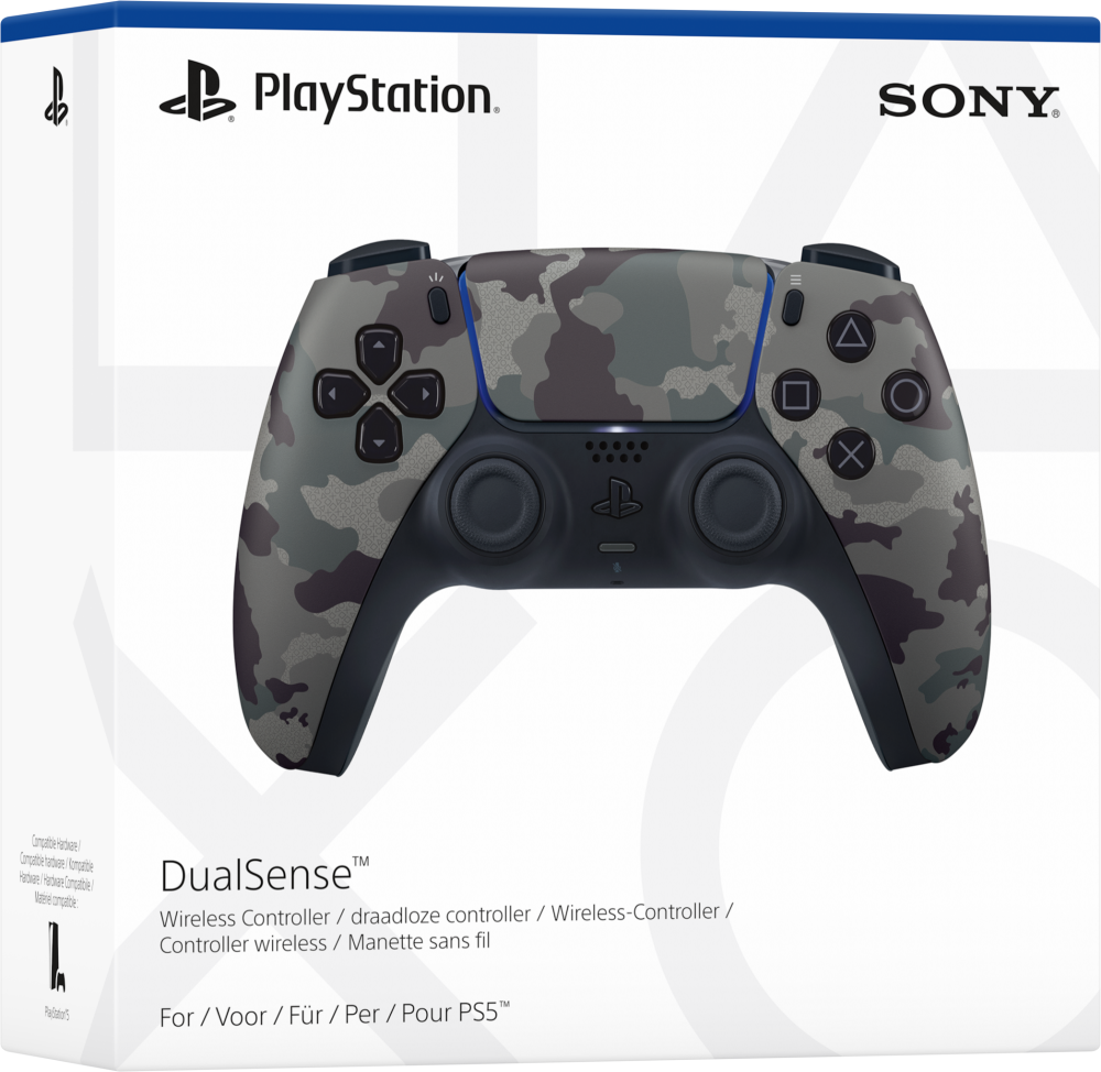 Official Sony PlayStation 5 DualSense Controller - Camo Grey
