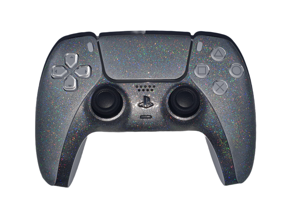 Sony DualSense Custom Controller - Silver Holographic Flakes (PS5)