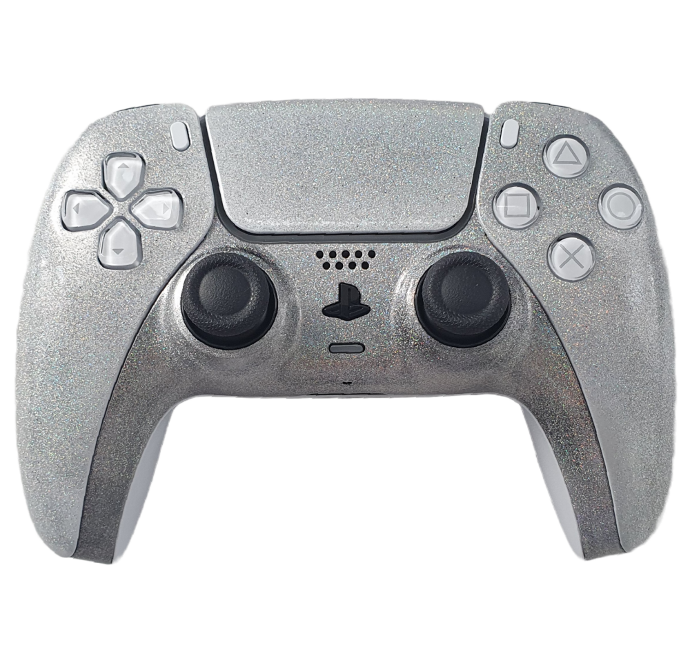 Sony DualSense Custom Controller - Silver Holographic Flakes (PS5)