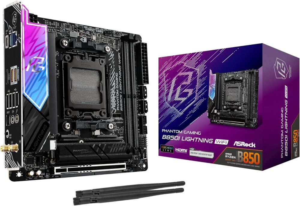 Asrock B850I Lightning WIFI AMD AM5 Mini ITX DDR5 Motherboard