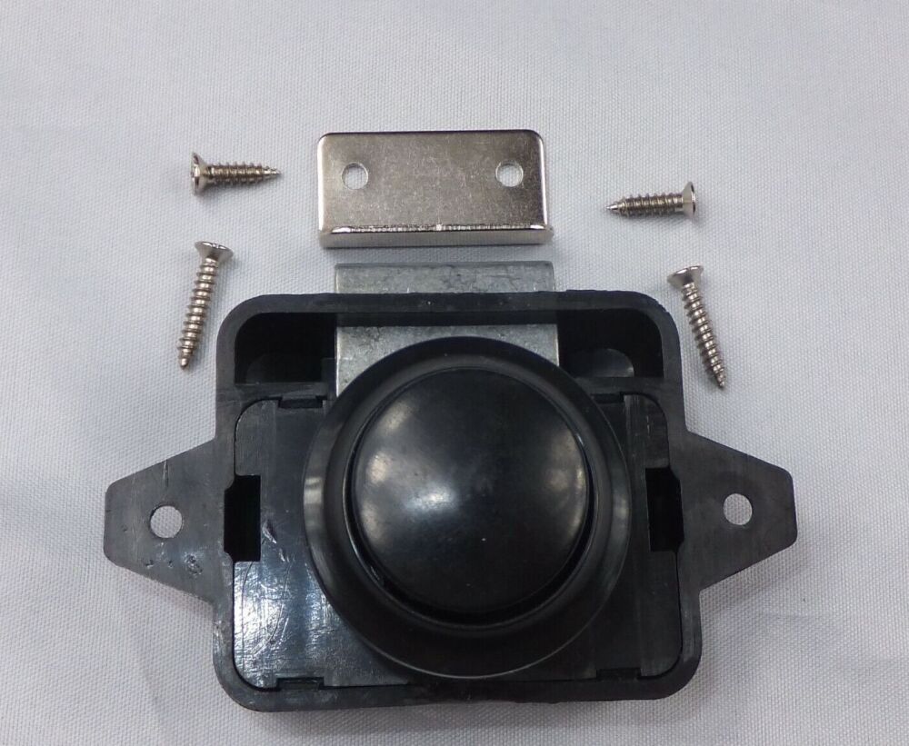 Black Push Button Catch
