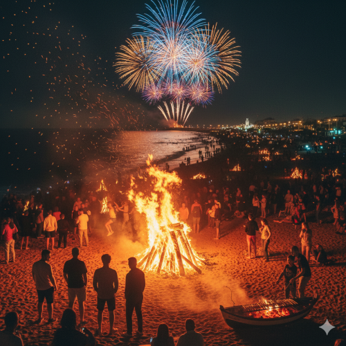 Burriana Beach during San Juan