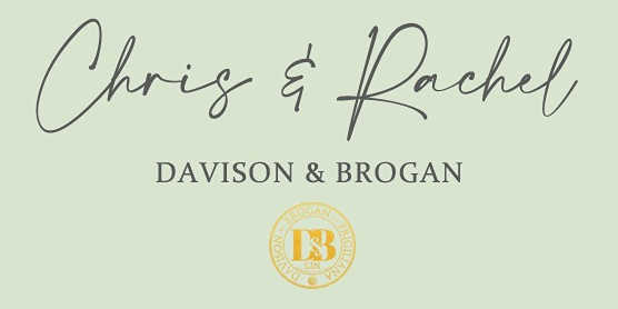 The official seal of Chris and Rachel, founders of Davison & Brogan, certifying the authenticity of their Frigiliana inspired avocado gin.