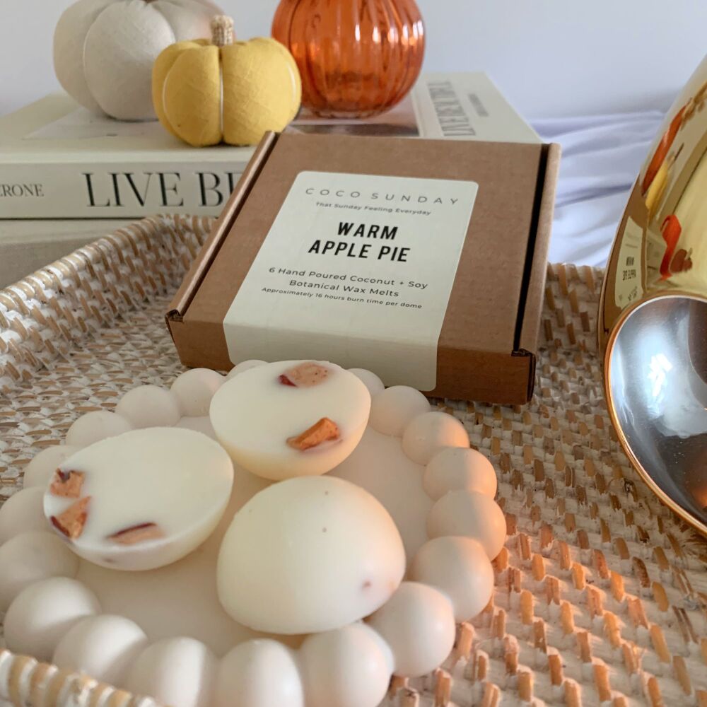 Warm Apple Pie  Coconut & Soy Botanical Wax Melts