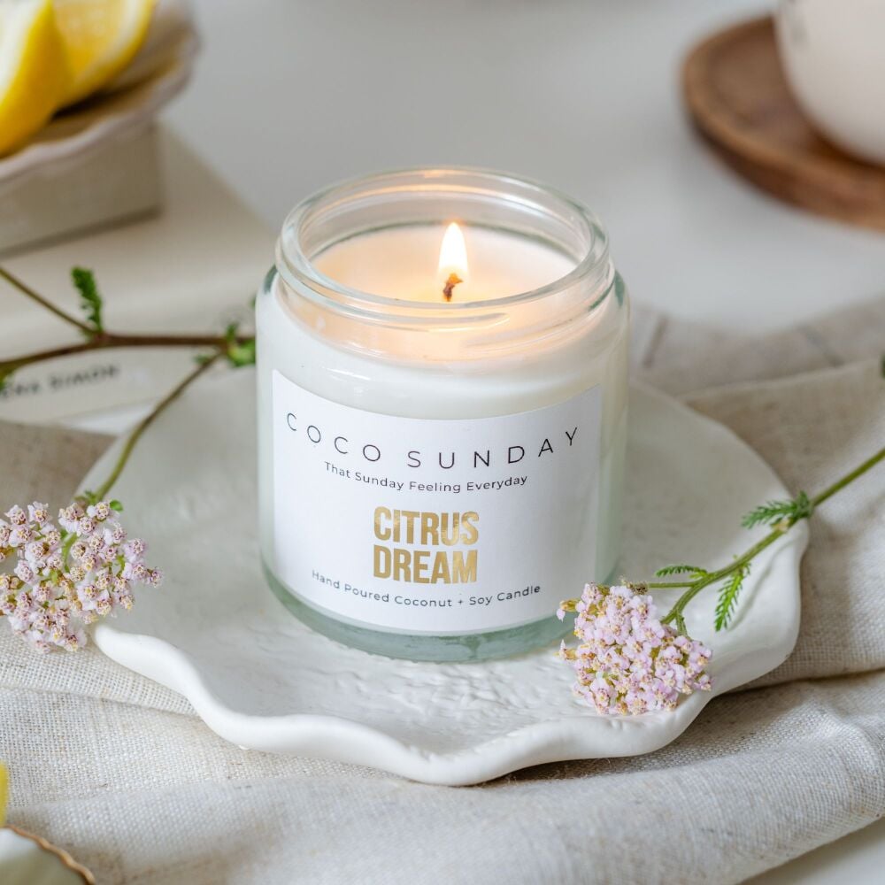 Citrus Dream Coconut & Soy Wax Small Candle