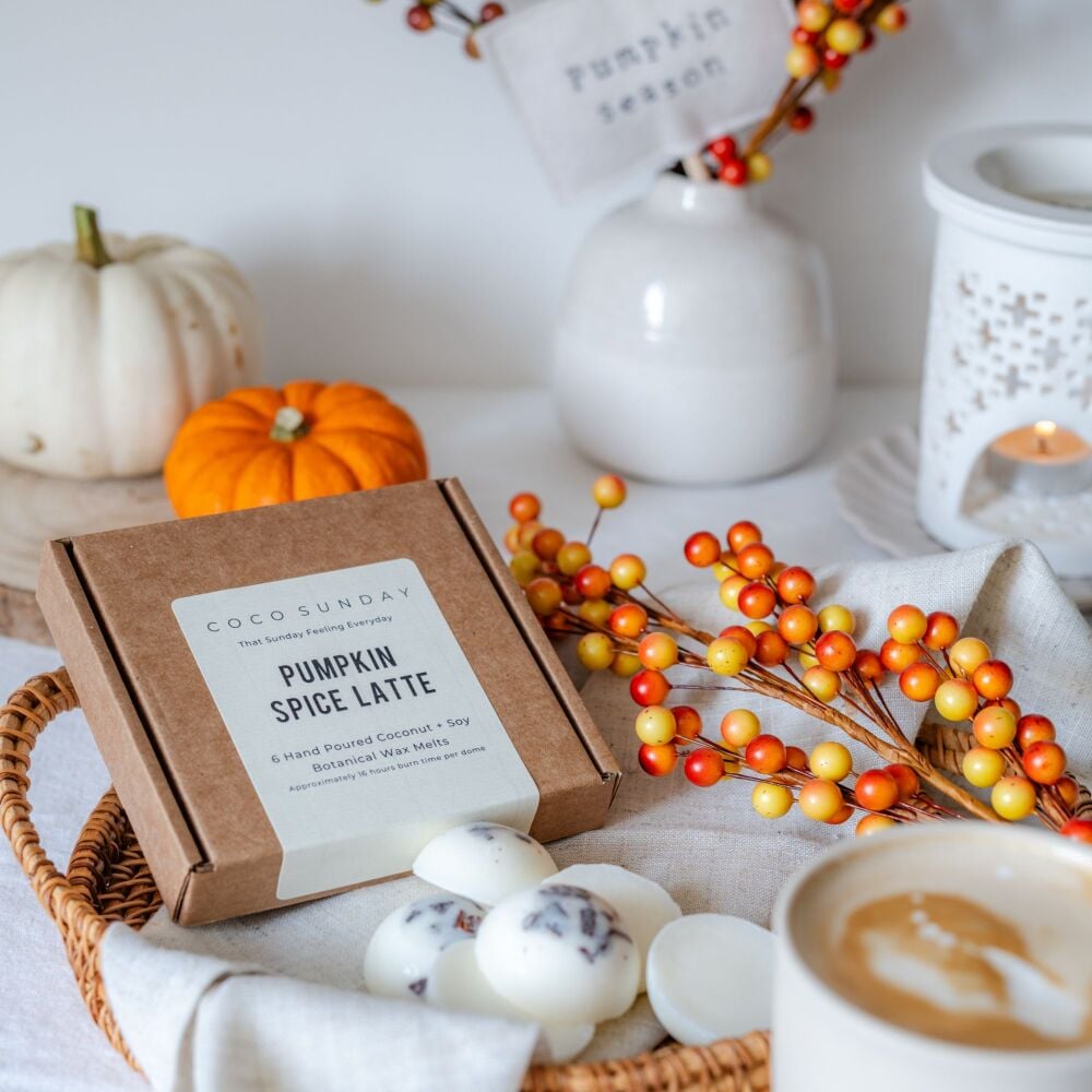 Pumpkin Spice Latte Coconut + Soy Botanical Wax Melts