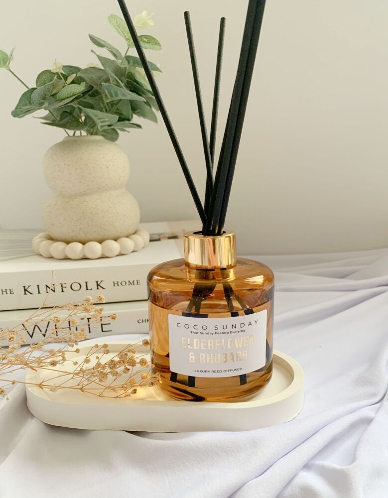 Elderflower & Rhubarb Luxury Reed Diffuser