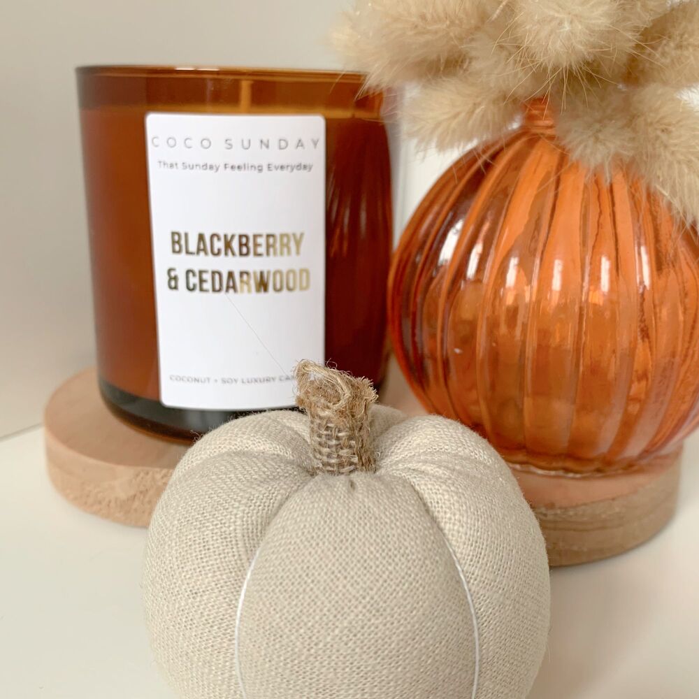 Blackberry & Cedarwood Coconut + Soy Wax Candle