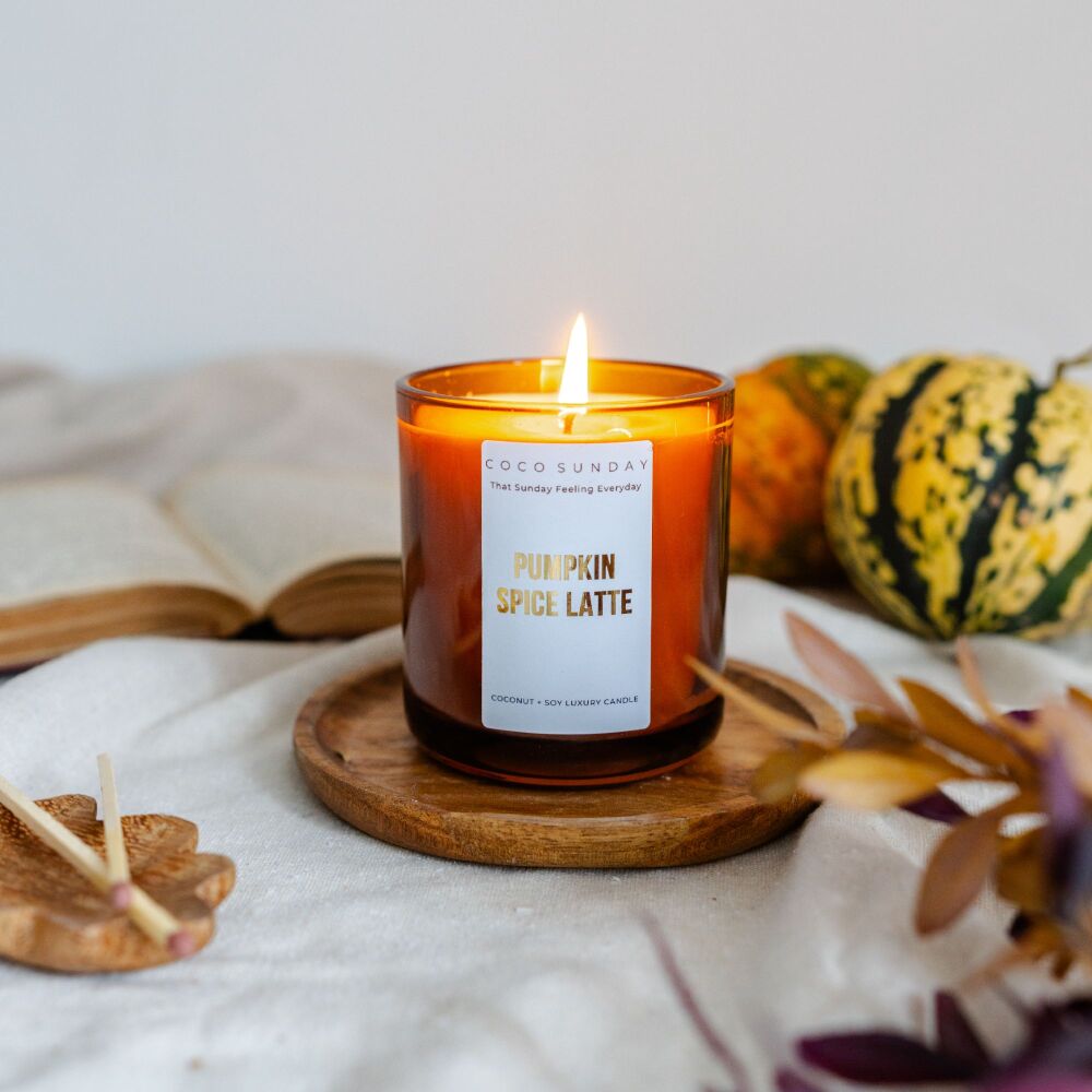 Pumpkin Spice Latte Coconut + Soy Wax Candle