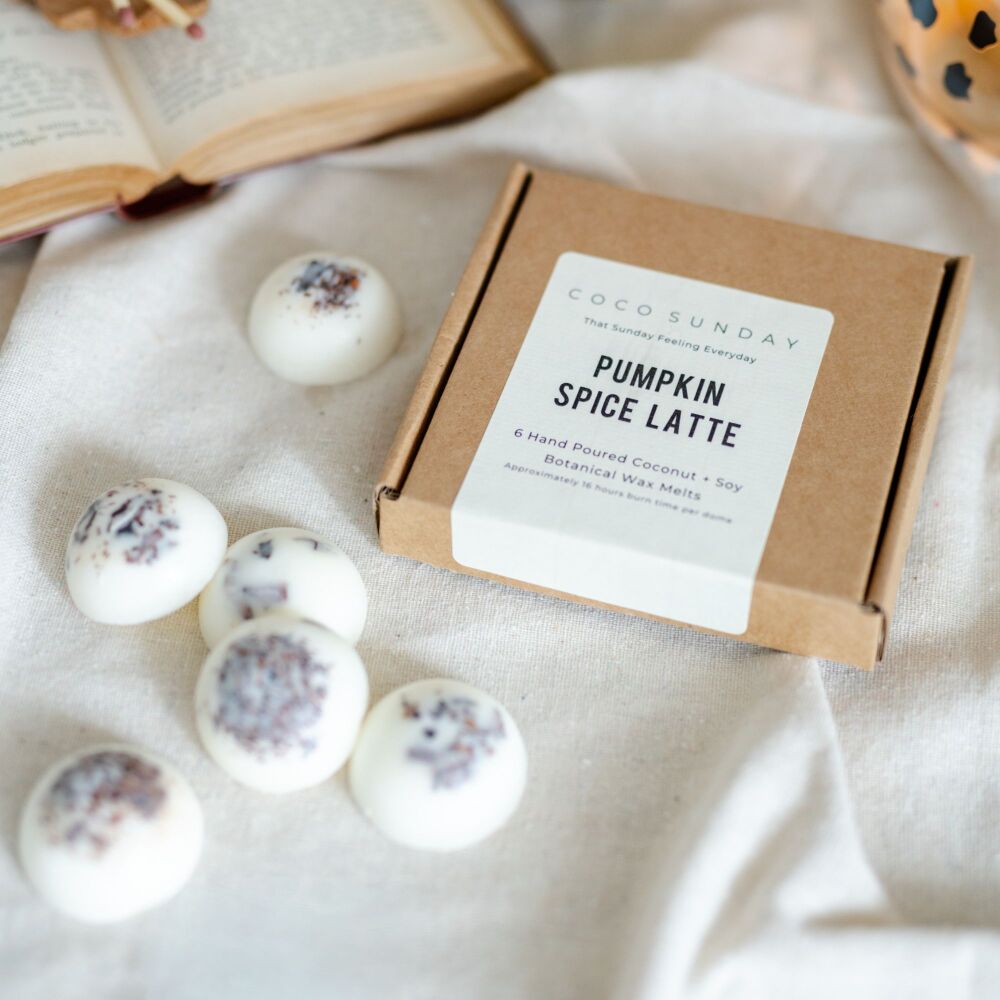 Pumpkin Spice Latte Coconut + Soy Botanical Wax Melts