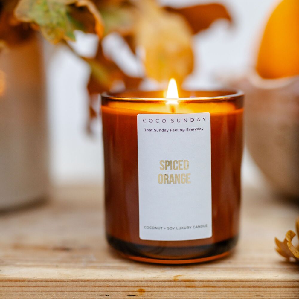 Spiced Orange Coconut + Soy Wax Candle