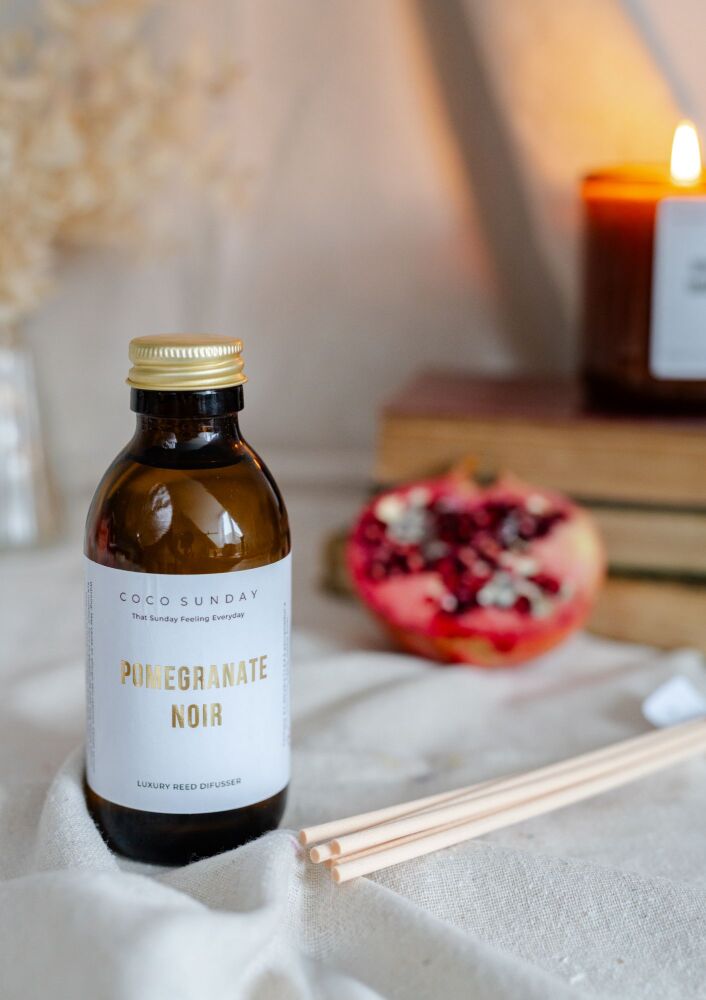 Pomegranate Noir 135ml Luxury Reed Diffuser