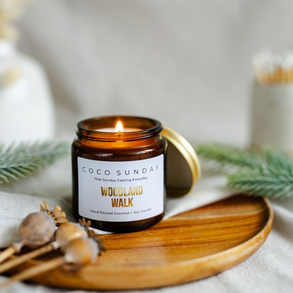 Woodland Walk Coconut + Soy Wax 120ml Small Candle
