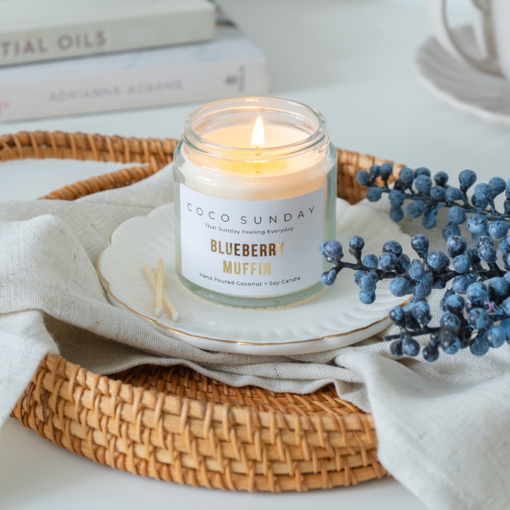 Blueberry Muffin Coconut & Soy Wax 120ml Small Candle