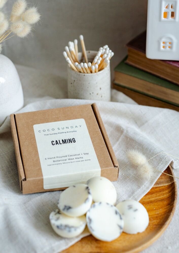Calming Coconut & Soy Botanical Wax Melt Domes