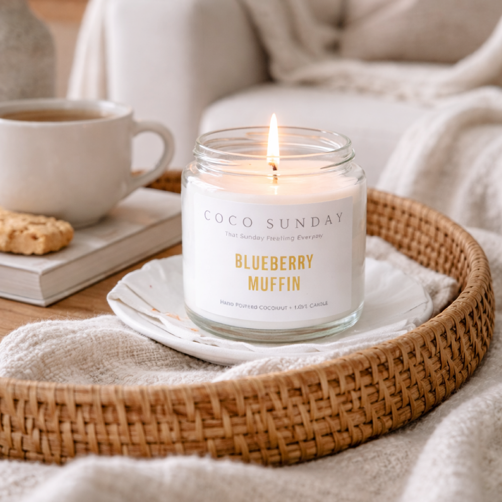 <!-- 102 -->Blueberry Muffin Coconut & Soy Wax 120ml Small Candle