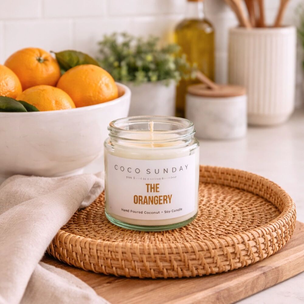 The Orangery Coconut + Soy Wax Small Candle