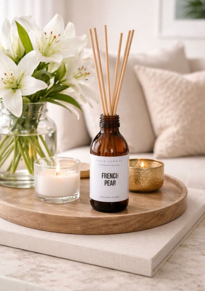  French Pear 135ml Luxury Reed Diffuser