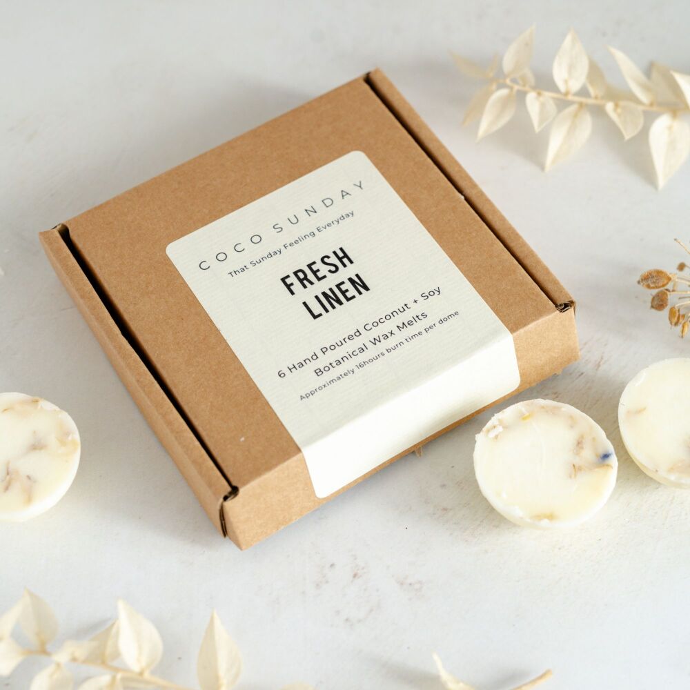Fresh Linen Botanical Coconut + Soy Wax Melts
