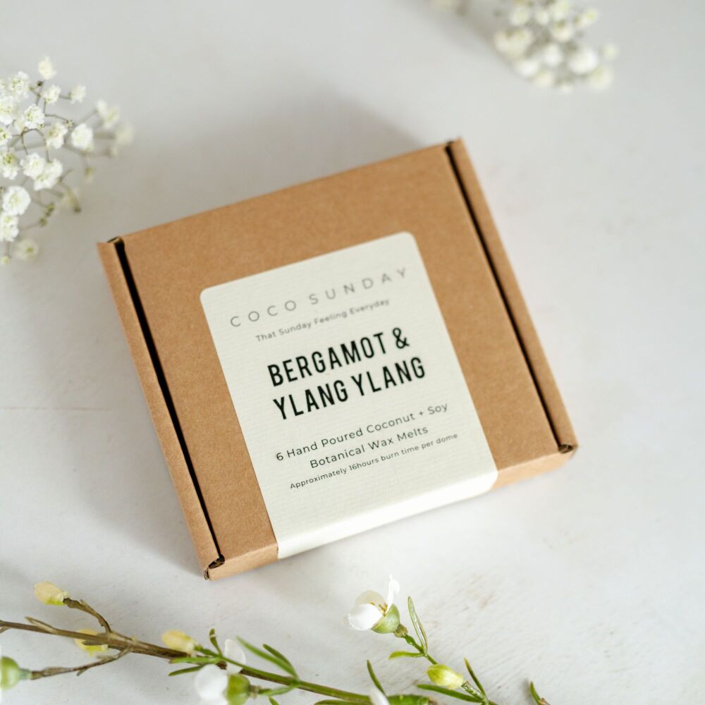 Bergamot & Ylang Ylang Coconut + Soy Wax Botanical Wax Melts
