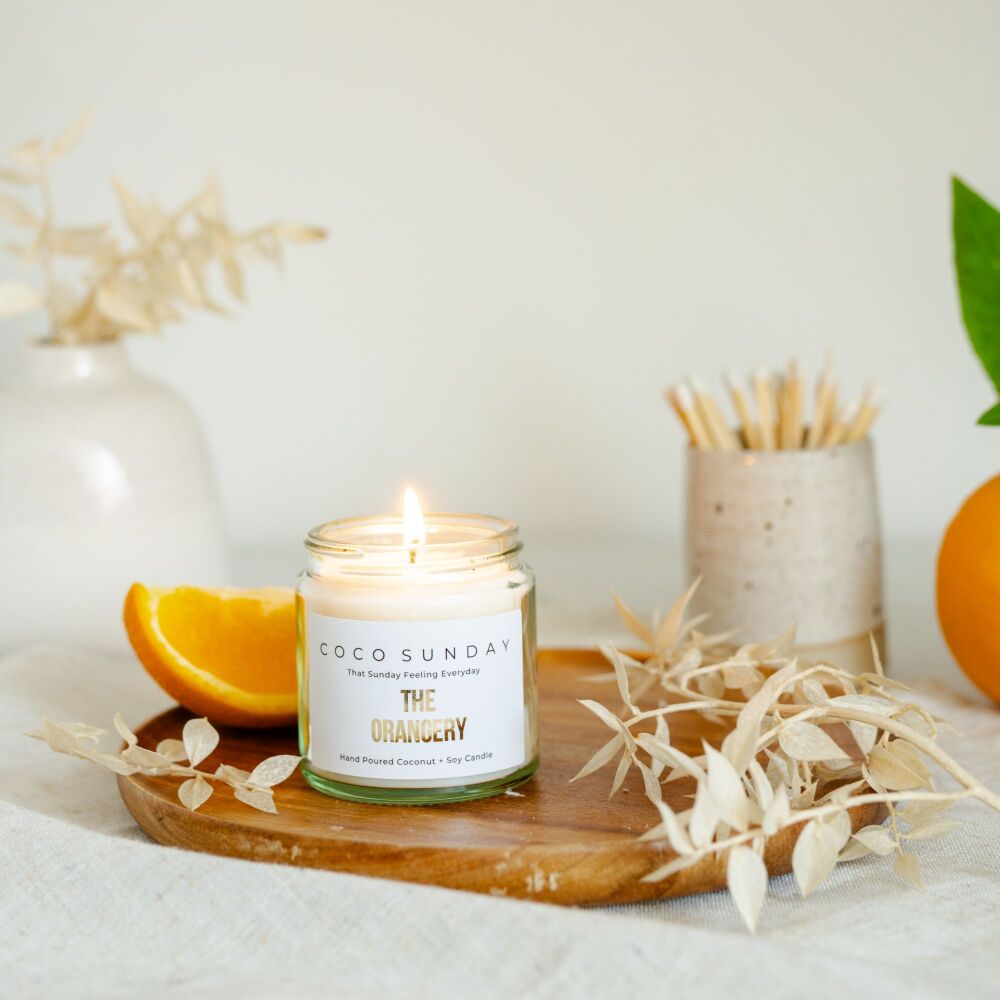 The Orangery Coconut + Soy Wax Small Candle