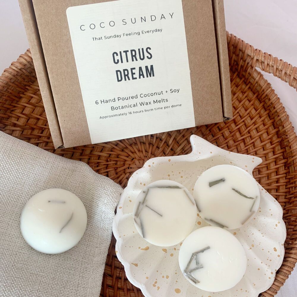 Citrus Dream Coconut & Soy Botanical Wax Melts