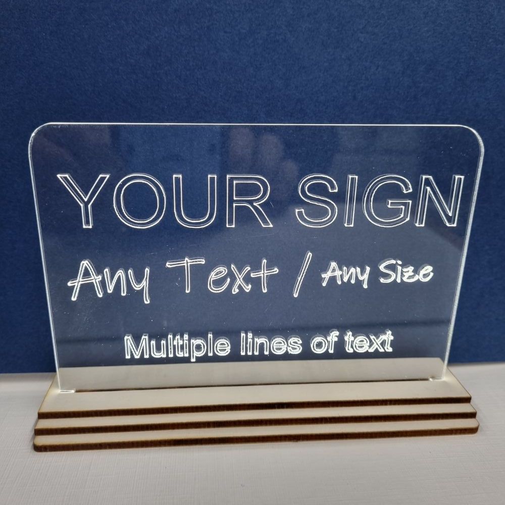 Uplit Acrylic Signs/Plaques